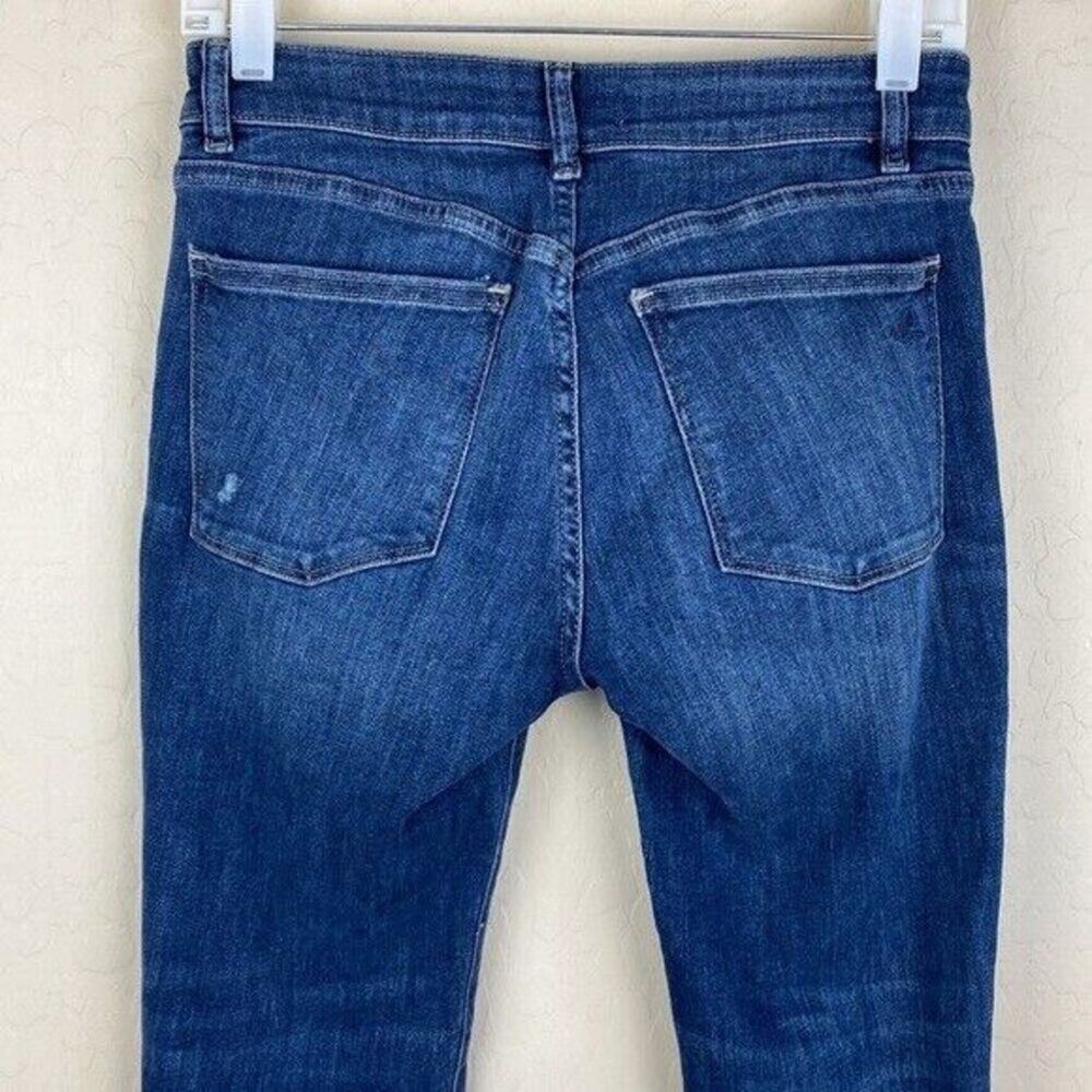 DL1961 Mara Ankle Mid Rise Instasculpt Straight Jean Womens Size 27 Relaxed Boho - Picture 8 of 12